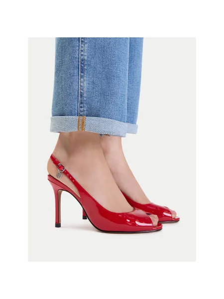 Sandály Nine West Tmavě červená