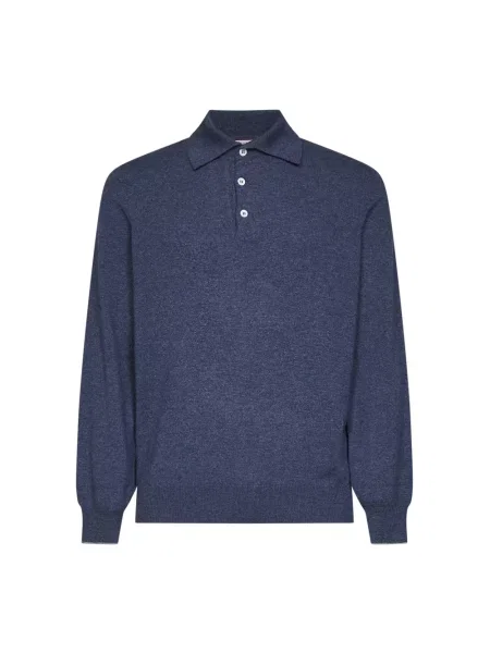 Koszulka polo Brunello Cucinelli niebieska