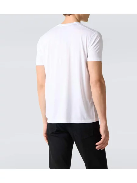 Tricou Tom Ford din jerseu alb