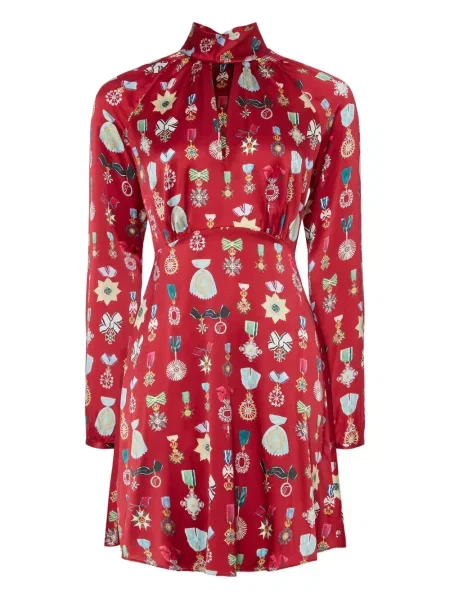 Rochie mini Temperley London cu imagine roșu