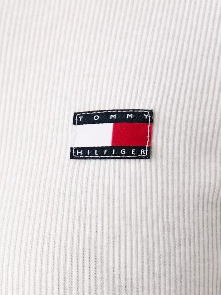 Tommy Hilfiger блуза с дълги ръкави дамска с бяло