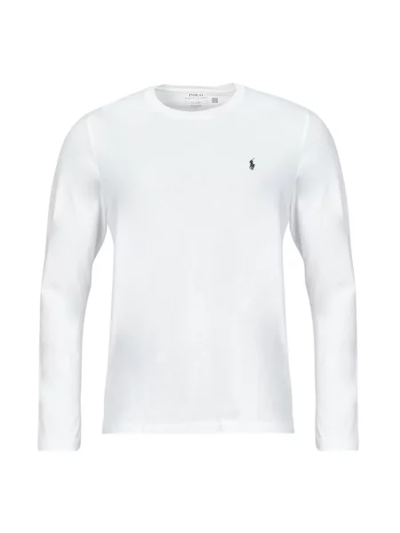 Polo majica Ralph Lauren z dolgimi rokavi bela