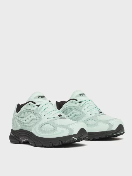 Кожаные кроссовки Saucony Jazz мятного цвета