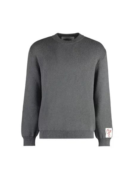 Sweter Golden Goose z logo szary