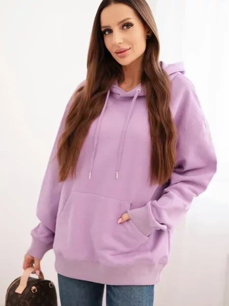 Bluza z kapturem Kesi Włoski z kapturem fioletowa