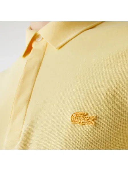 Lacoste Koszulka Polo Smart Paris Regular Fit Z Elastycznej Bawełny żółty