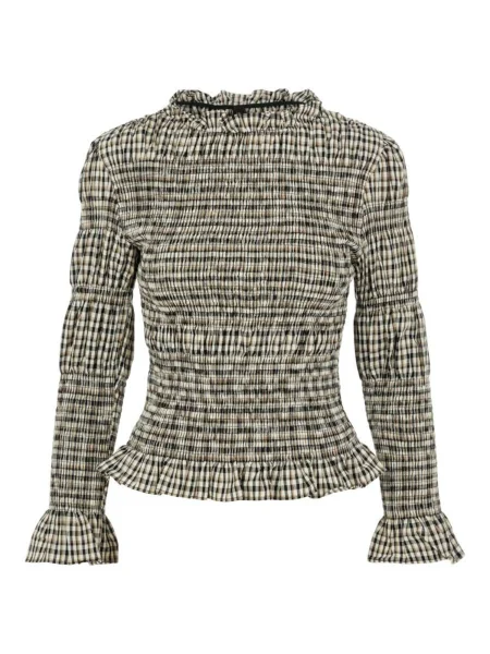 Y.A.S Bluză CHEMMA bej negru