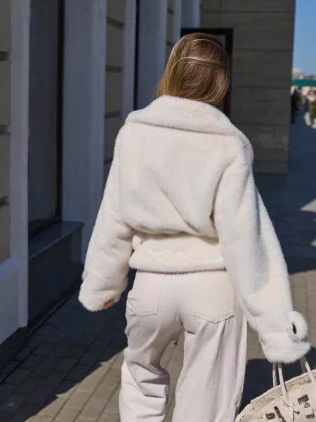 Шуба MilaNova штучне хутро білий