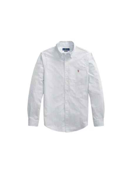 Koszula Polo Ralph Lauren z twillu niebieska