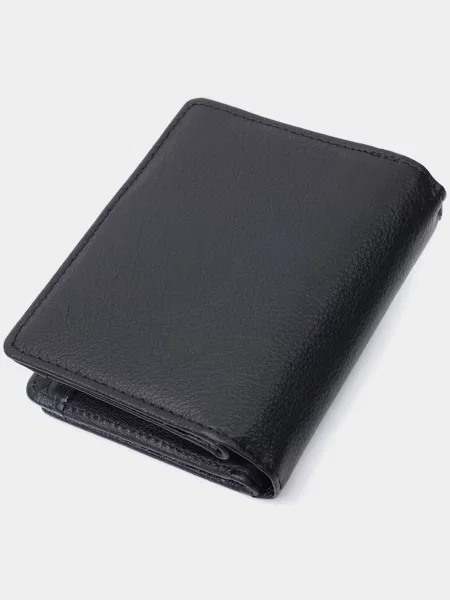 Кожаный кошелек St Leather Accessories черный