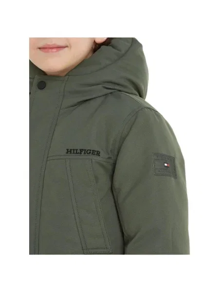 Geacă copii Tommy Hilfiger verde