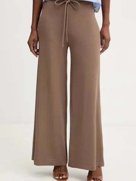 Marella pantaloni de femei cu vâscoză MLMGIURIA maro