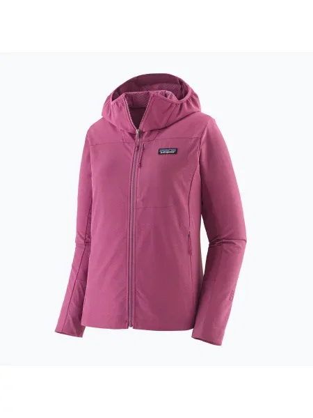 Geacă softshell pentru femei Patagonia R1 CrossStrata Hoody faded magenta
