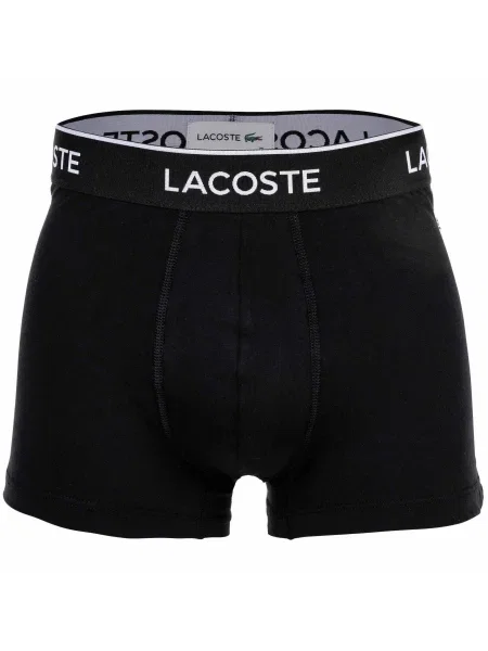 LACOSTE Boxeralsók szürke melír / benzin / fekete fehér