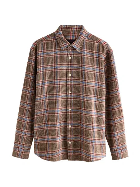 Next Košile světlemodrá hnědá