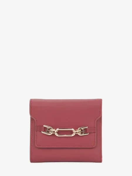 Кожаный кошелек Estro бордовый