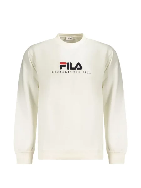 Lung hanorac Fila cu imagine alb