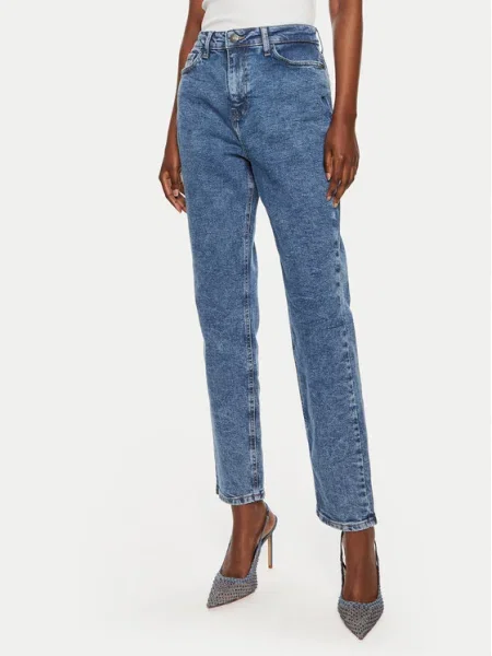 Noisy May Blugi Daisy Mom Fit albastru