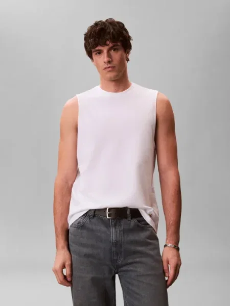 Tricou Calvin Klein Jeans alb