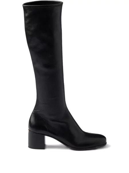 Botine Prada din piele negru