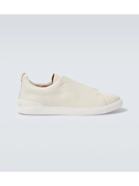 Sneakerși Zegna din piele