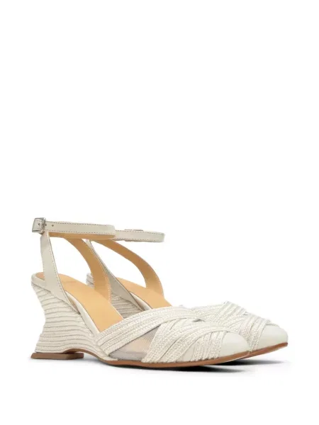 Espadrile Castaner cu pană cu imprimeu geometric