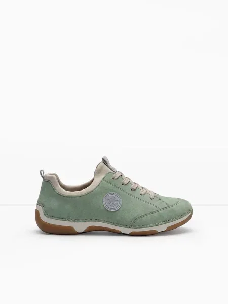 Komfortowe sneakersy marki Rieker z wyściełaną wkładką zielone