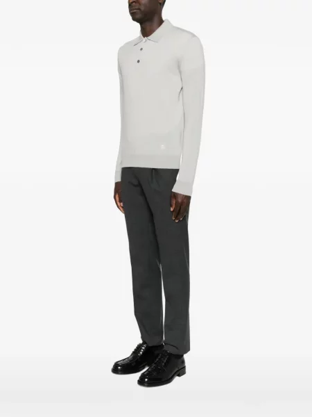 Gulerat tricou polo Corneliani gri