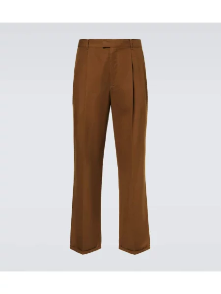 Kalhoty The Row hnědé