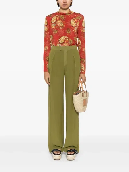 Golf top Johnny Was z wzorem paisley czerwony
