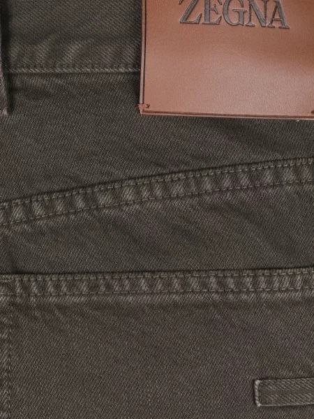 Egyenes szárú farmernadrág Zegna barna