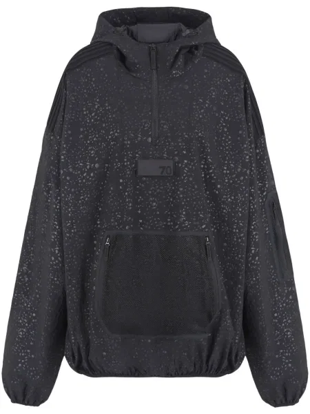 Hanorac cu glugă Ea7 Emporio Armani negru