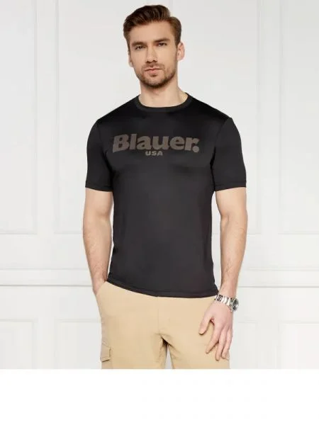 BLAUER Póló MANICA CORTA | stretch fekete