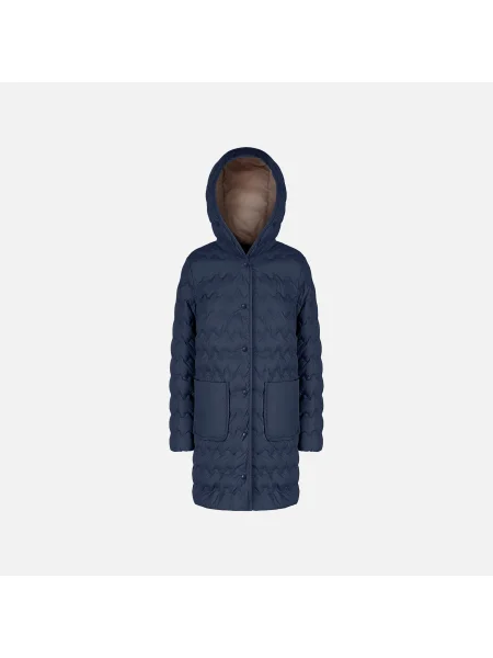 Kurtka puchowa Geox niebieska