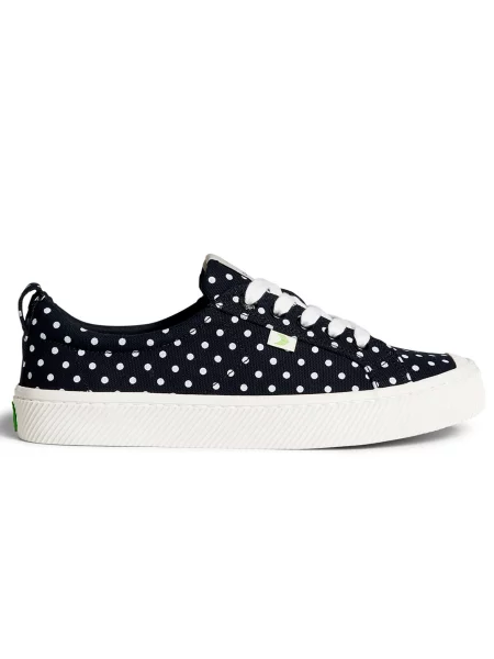 Tenisówki Cariuma OCA Low Polka Dot Black Canvas czarne