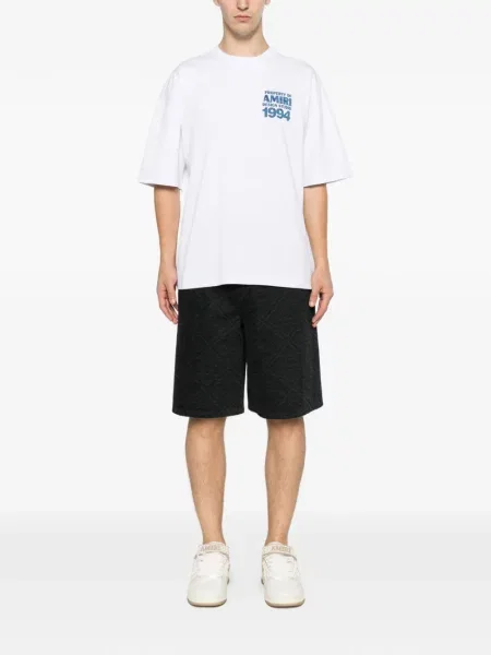 Tricou Amiri cu imagine alb
