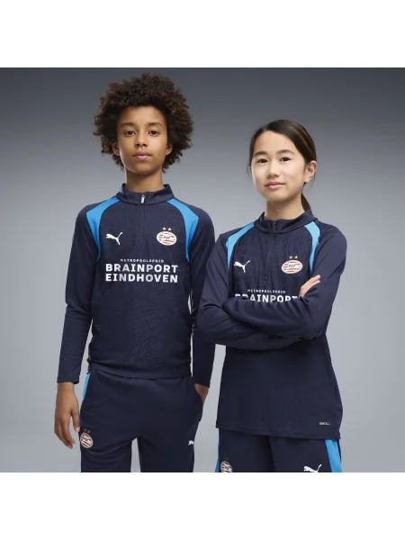 PUMA Młodzieżowa bluza treningowa PSV Eindhoven z zamkiem Akcesoria niebieski