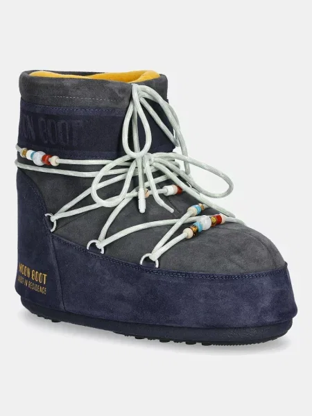 Велурени апрески Moon Boot MB X GIR ICON LOW SUEDE BEADS сиво