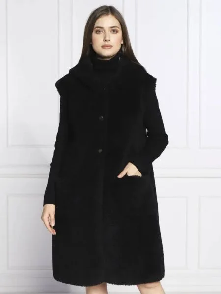 Liu Jo Vestă cu adaos de lână negru