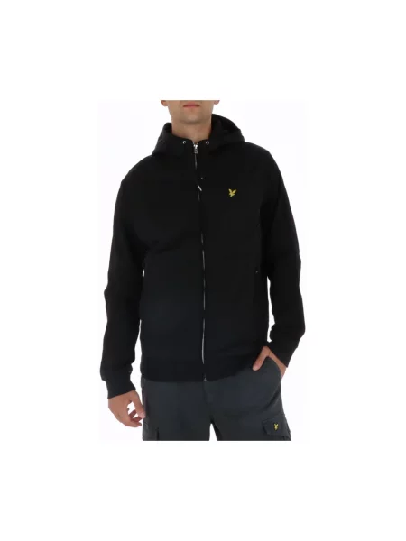 Bluza z kapturem Lyle & Scott z kapturem czarna