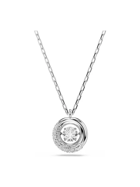 Naszyjnik Swarovski szary