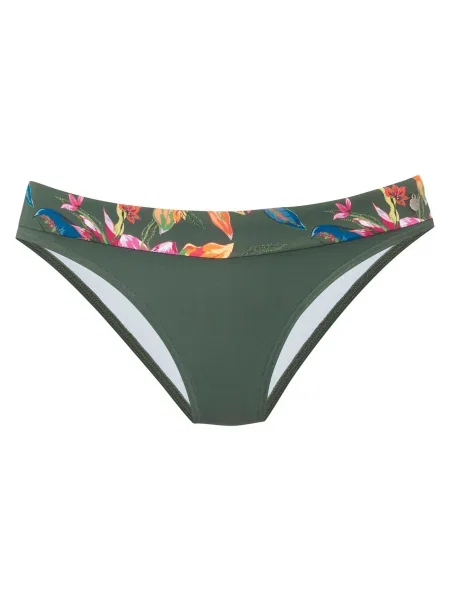 LASCANA Slip costum de baie / verde închis / portocaliu / roz albastru