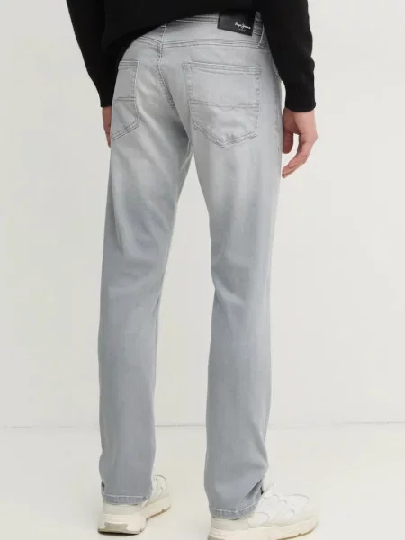 Džíny Pepe Jeans STRAIGHT JEANS CASH šedé