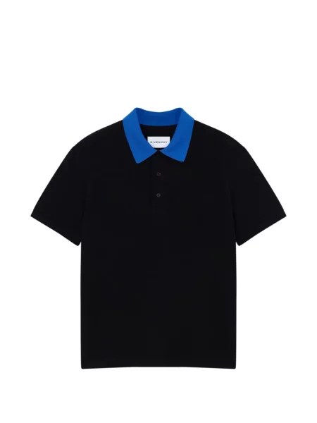 Tricou polo Givenchy cu broderie negru