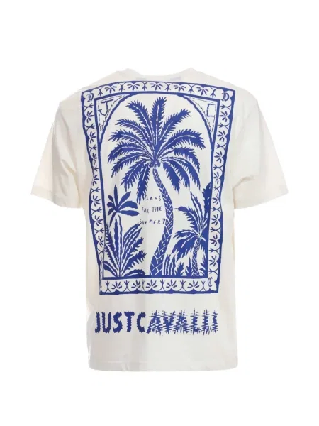 Tricou Just Cavalli cu imagine cu decolteu rotund