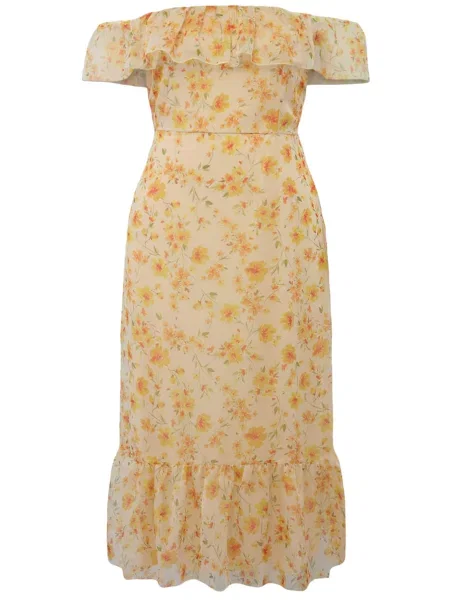 Trendyol Curve Rochie de vară galben