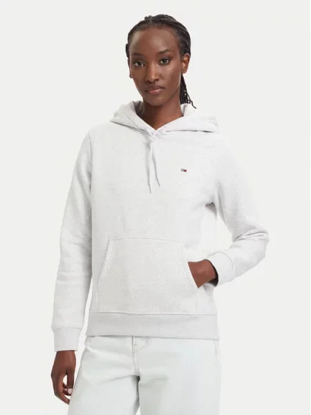 Tommy Jeans Mikina svetlosivá