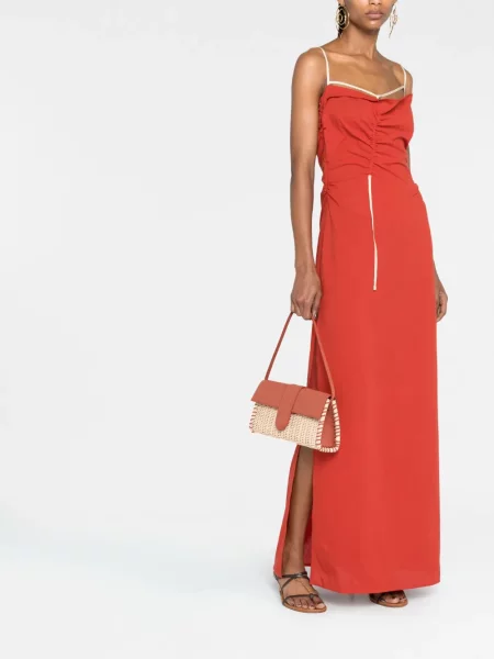 Ilgas kostiumas maxi suknele Jacquemus raudona
