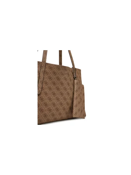 GUESS Shopper táska Brenton / világosbarna barna
