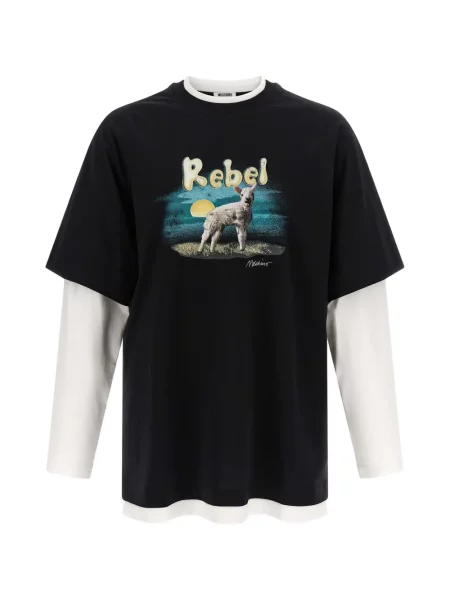 Tricou Moschino cu imagine negru